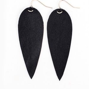 Black Learher Earrings